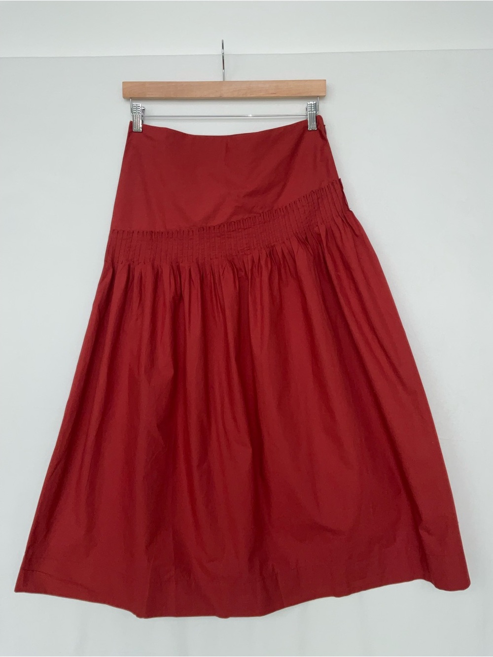 Topshop Pintuck Poplin Maxi Skirt - Picture 2 of 9